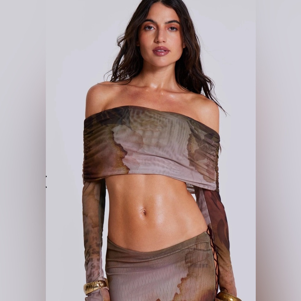 Jaded London Valerie Lace Up Top